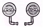 Ford Model Cowl Lamp Set W/ Original Style Reflector 6 Volt 28,29 1928-1929. Fixed Price $198.34.