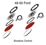 1949 1950 Ford Tail Light Assemblies Pair New. Fixed Price $148.50.