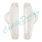 1966 Cadillac License Plate Lenses Pair Reproduction. Fixed Price $75.00.