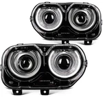 Projector Headlights Assembly For Dodge Challenger 2015-2023 W/led Drl. Fixed Price $217.88.