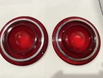 Pair Nors Back Up Tail Lamp Red Lens Only SAE-STDB-62 TMC-739 1962 Ford Galaxie. Fixed Price $39.99.