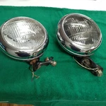 Vintage Sealed Beam Guide Lights KD-890 Brackets Hot Rat Rod Usa 7" Stainless. Fixed Price $140.00.