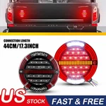 2X Red/amber 5.5" Round Led Truck Trailer Bus Brake Stop Turn Signal Tail Light. Fixed Price $27.54.