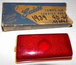 1939-40 Buick Special Century Red Glass Tail Light Guide Brand W/box Nos. Fixed Price $37.99.