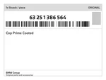 Genuine Bmw Cap Prime Coated 63-25-1-386-564 New. Fixed Price $119.66.