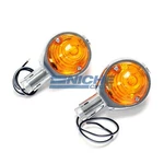 Bmw Hella Style Bar End Deco Turn Signals Lights 7/8" 12 Volt Chrome Amber. Fixed Price $38.75.