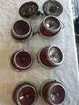 Vintage 60'S Chevy Impala Oem Tail Light Brake Signal Bezels Lenses. Fixed Price $145.00.