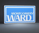 Montgomery Ward Led Light Box Sign 13.25" Wide Retail Collector Garage Man Cave. Fixed Price $79.00.