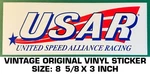 United Speed Alliance Racing - Vintage Original Vinyl Decal Sticker Drag Nhra. Fixed Price $7.98.