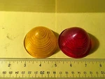 Amber Lens Cover LS-301 Beehive, Red. Fixed Price $10.00.