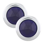 A5010 Glass Blue Dot Lens With Chrome Ring, Plated Metal Rim One Set. Fixed Price $17.53.