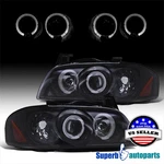 Fits 2004-2006 Sentra Smoke Halo Projector Headlight Glossy Shiny Black. Fixed Price $173.83.