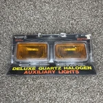 Magnum Quartz Halogen Amber Auxiliary Lights Fog Lamps Square Body Style Vtg Nos. Fixed Price $109.99.