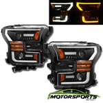 Anti-fog 2015 2016 2017 Ford F-150 Polished Black Led Bar Projector Headlights. Fixed Price $309.70.