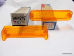 Nos Mopar 1970-1971 Chrysler Newport Ny Amber Park Lite Lens Pr 3420628 3420629. Fixed Price $99.99.