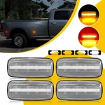 4PC Clear Lens Amber Red Led Rear Side Marker Lamp For 2010-2018 Ram 3500 Dually. Fixed Price $21.99.