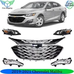 Front Grille Assembly Chrome & Headlight For 2019-2021 Chevrolet Malibu. Fixed Price $507.94.
