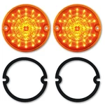 1955-57 Chevy Gmc Pickup Truck Amber Led Park Light Lamp Bulb Lens & Gasket Pair. Fixed Price $77.85.