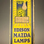 Edison Mazda Lamp Lightbulb Packaging Advertising General Electric Box Only. Fixed Price $120.00.