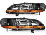 For Honda Accord 2.3L 1998-2002 Headlight Assembly Black Housing Pair. Fixed Price $79.99.