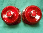 1955 Ford Tail Light Lenses Fairlane Skyliner Crown Victoria Thunderbird - Pair. Fixed Price $26.00.