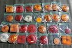 Vtg Original Plastic Red Orange Amber Light Lens Cap Cover Reflector Auto Car. Fixed Price $7.99.