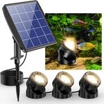 3-IN-1 Solar Pond Warm White Underwater IP68 Led Landscape Spotlights. Fixed Price $49.93.