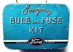 Vintage Ford Auto Emergency Bulb/fuse Tin Kit No 18407 Model 78 Complete Unused. Fixed Price $100.00.