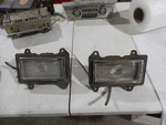 Pair 1949 Chrysler Park Lights, Lens, Bezel, And Housing. Rh Lh. Fixed Price $150.00.