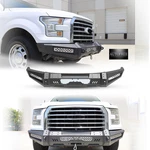 Front Bumper 2015-2017 Ford F-150 W/led Lights+d-ring Mount Black Duty Steel. Fixed Price $458.98.
