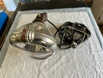Vtg Unity Spotlight Handheld With Round Stand Base Police Fire Emergency. Fixed Price $35.00.