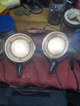 1959 Ford Car Back Up Reverse Light Assembly's W/lenses, Chrome Used #2702690. Fixed Price $90.00.
