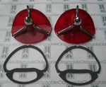 1957 Oldsmobile Super 88 & 98 Tail Light Lenses, Ornaments Gaskets Kit. Fixed Price $205.00.