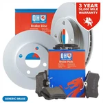 Pair Of Qh Vented 247MM Front Brake Discs With Pads BDC5518 & BP1505. Fixed Price $78.92.