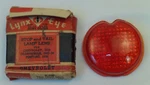 Lynx Eye T-329 Ruby Glass 2.5" Tail Lamp Lens Box For Certain 1937-1939 Cars. Fixed Price $9.95.