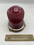 Vintage Griffin Lamp Company 360 Red Globe Light Hamilton Ohio Usa Parts Only. Fixed Price $11.90.