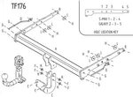 Towtrust Fixed Flange Automotive Towbar Ford Max Mpv 2006 2015. Fixed Price $221.91.