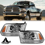 For 2009-2018 Dodge Ram 1500 2500 3500 Chrome Led Tube Lamp Projector Headlights. Fixed Price $280.99.