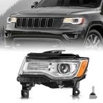 For 2014-2021 Jeep Grand Cherokee Chrome Hid Headlight W/ballast&bulbs Lamp Lh. Fixed Price $186.79.