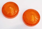 Pair Lucas Type L691 Amber Flasher Lenses 517266, For Margan Scimitar Ac & Imp. Fixed Price $22.54.