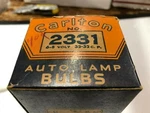 Nos Vintage Box Auto Head Lamp Light Bulbs Carlton 2331 6-8V 32-32CP Nib Old. Fixed Price $34.95.