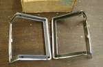 Nos Oem 1972 Chevrolet Chevy Chevelle Park Light Lamp Bezels Malibu. Fixed Price $179.00.