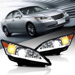 Chrome Projector Hid Headlights Assembly For 2010-12 Lexus ES350 Dual Beam Lamps. Fixed Price $394.99.