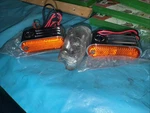 Motorcycle Led Side Marker Lights Chrome Amber Reflector 12V Universal Pair (2). Fixed Price $63.00.
