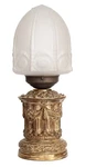 Art Nouveau Table Lamp "pilliers Cath Drale" Unique Light. Fixed Price $636.15.