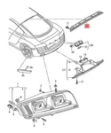 Genuine Third 3RD Brake Stop Light Audi R8 422 423 427 429 420945097B. Fixed Price $204.54.