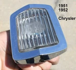 1950 1951 Chrysler Right Side Backup Reverse Light Fixture Oem. Fixed Price $75.00.