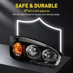 Headlights Assembly Black Housing Amber Corner For Malibu 2004-2008 Kac Oe Style. Fixed Price $81.49.
