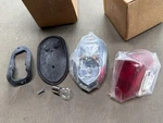 New Pair Rear Tail Light Lens Assemblies Mga 1500, 1600, Triumph TR2 TR3A. Fixed Price $100.00.