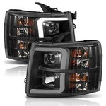 Anzo 111410 Projector Headlights W/ Plank Style Switchback Black Amber. Fixed Price $489.99.
